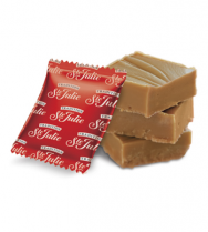 Creamy butter fudge with maple syrup