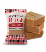 Creamy butter fudge with maple syrup